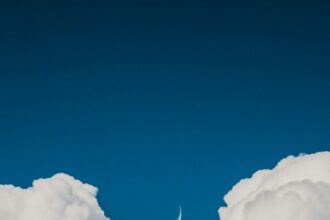 moon view from clouds